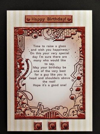 Two Verse Toppers/Inserts/Card Front by Valerie Spowart