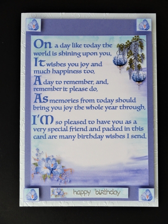 Two Verse Toppers/Inserts/Card Front  by Valerie Spowart