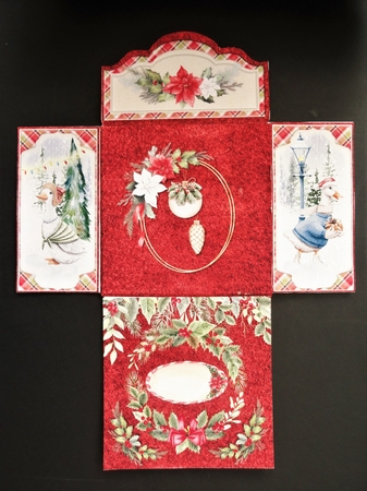 Caroling in Bracken Wood Folio Card by Valerie Spowart