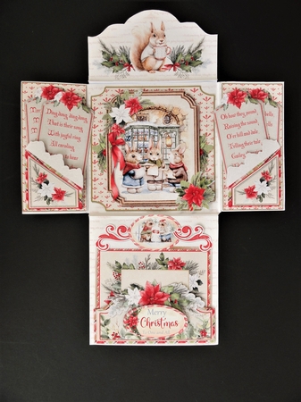 Caroling in Bracken Wood Folio Card by Valerie Spowart