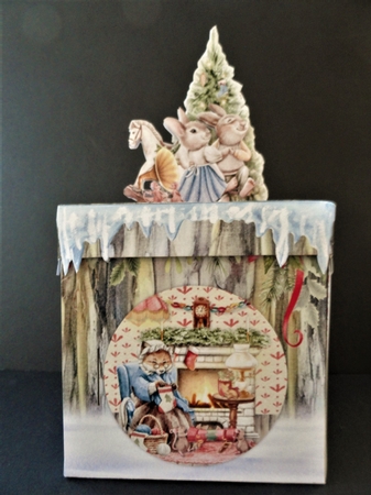 Christmas in Bracken Wood 1 Exploding Box Room for a Surprise Kit by Valerie Spowart