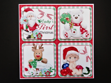 Babys first Christmas 8x8 & A5 mini kit by Valerie Spowart