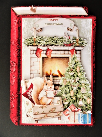 Cute Christmas Book Shaped Mini Page Kit  by Valerie Spowart