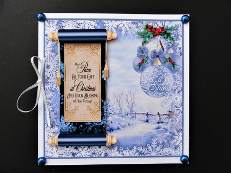 Let it snow card front 2 by Valerie Spowart