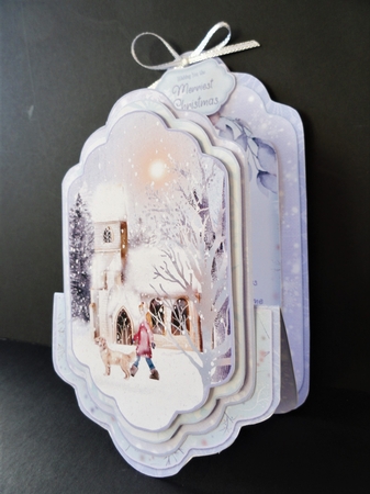 Tales of Winter 1A - Upright Z-fold Tag Card Mini Kit by Valerie Spowart