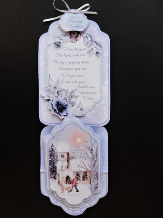 Tales of Winter 1A - Upright Z-fold Tag Card Mini Kit by Valerie Spowart