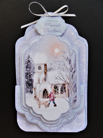 Tales of Winter 1A - Upright Z-fold Tag Card Mini Kit by Valerie Spowart