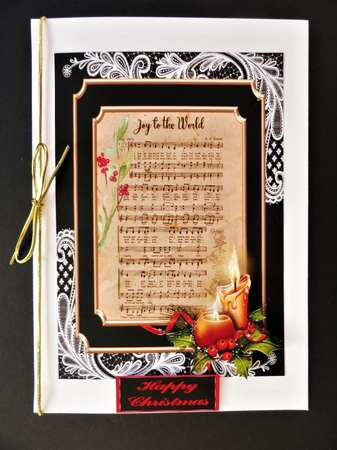 Joy to the World carol design by Valerie Spowart