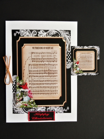 We three Kings carol design by Valerie Spowart