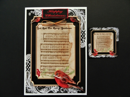 God rest you merry gentlemen  carol design by Valerie Spowart