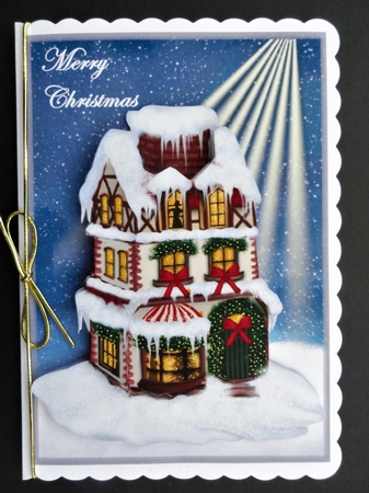 A5 Christmas House Mini Kit by Valerie Spowart