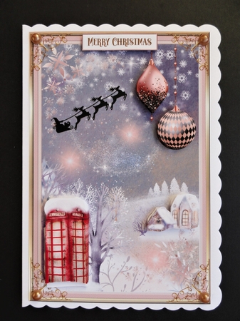 Christmas Snow is Falling Decoupage Topper 1 by Valerie Spowart