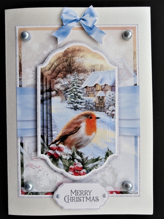 Robin in the Garden 7x5 No.4 by Valerie Spowart