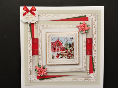 Beautiful Red, Green, Gold Christmas 1 by Valerie Spowart