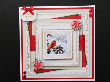 Beautiful Red, Green, Gold Christmas 2 by Valerie Spowart