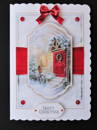 Christmas Door 7x5 No.2 by Valerie Spowart