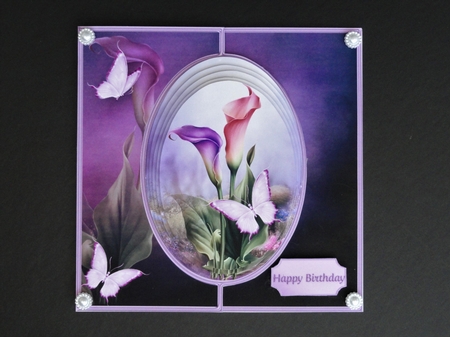 Calla Lilies - Offset Front Card Mini Kit by Valerie Spowart