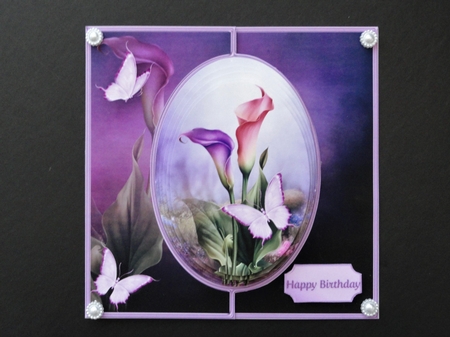 Calla Lilies - Offset Front Card Mini Kit by Valerie Spowart
