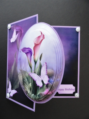 Calla Lilies - Offset Front Card Mini Kit by Valerie Spowart