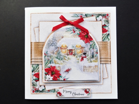 Arched Window Snowman No.4 by Valerie Spowart