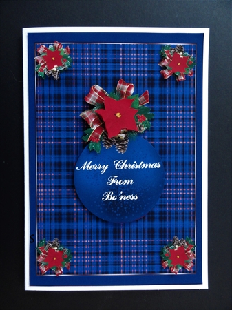 Chistmas tartan by Valerie Spowart