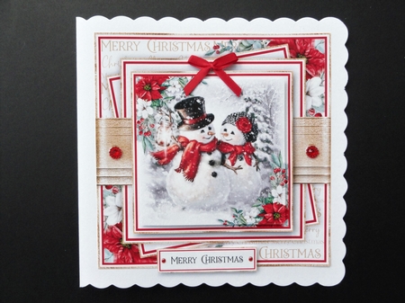 Snowman 7x7 inch Bumper Set by Valerie Spowart