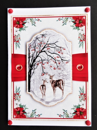 Deer 7.5x5.5 inch No.1 by Valerie Spowart
