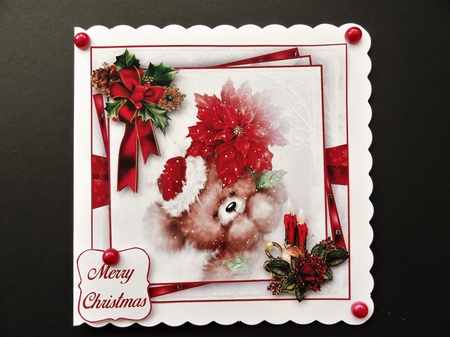 Christmas Teddy 2 Mini Kit #4    by Valerie Spowart