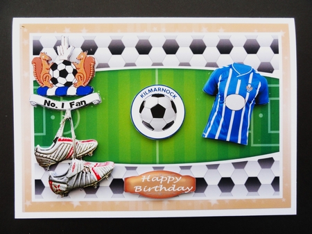 Kilmarnock FC Card - Various Greetings by Valerie Spowart