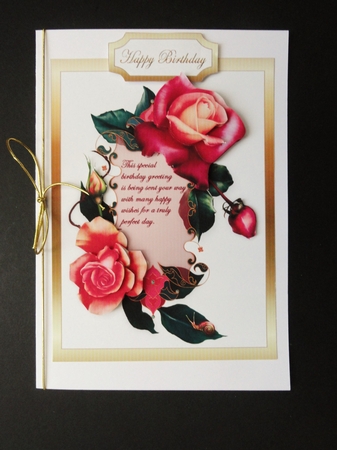 Exotic roses card front by Valerie Spowart