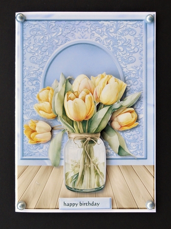 Kit 4 Tulips Cards A5 by Valerie Spowart