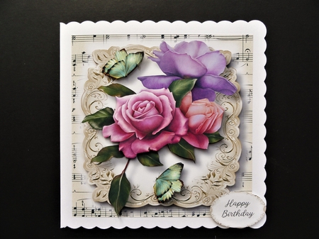 Fabulous Floral With Sheet Music Bumper Kit 1 by Valerie Spowart