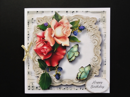 Fabulous Floral With Sheet Music Bumper Kit 1 by Valerie Spowart