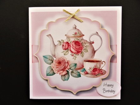 Simple Watercolour Floral Teapot 1 by Valerie Spowart