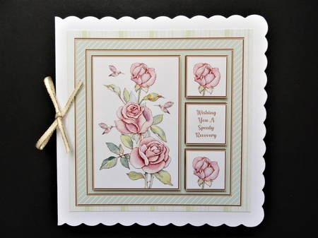 Lovely Roses Get Well Topper - Card Three by Valerie Spowart
