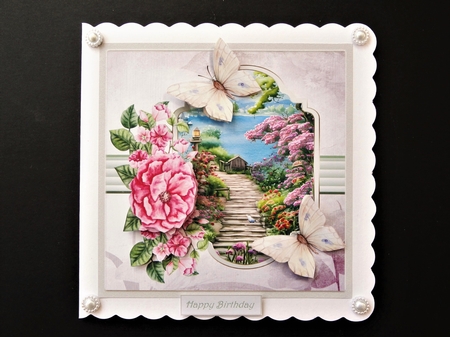 Path to the lake 7x7 by Valerie Spowart