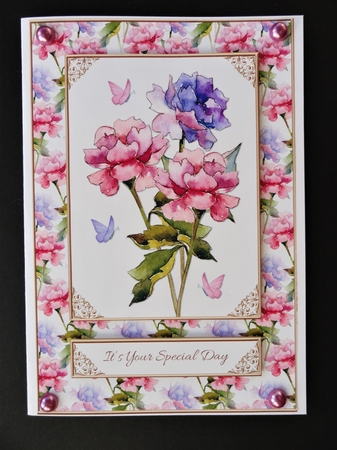 Lovely Peonies - Its Your Special Day Topper by Valerie Spowart