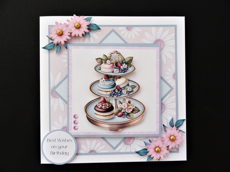 Afternoon Tea #1 (7x7 inch square card kit) by Valerie Spowart
