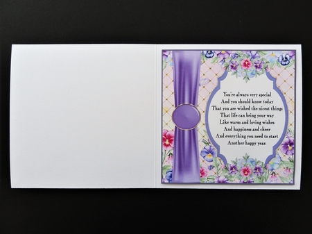 Pansy Birthday insert 5 by Valerie Spowart