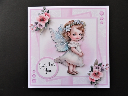 Angel Eyes #2 (7x7 Inch Square Card Kit) by Valerie Spowart