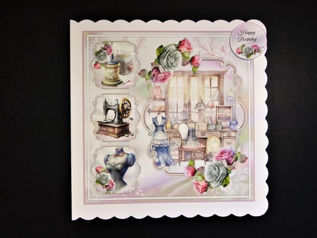 Vintage Sewing Room Mini Page Kit by Valerie Spowart