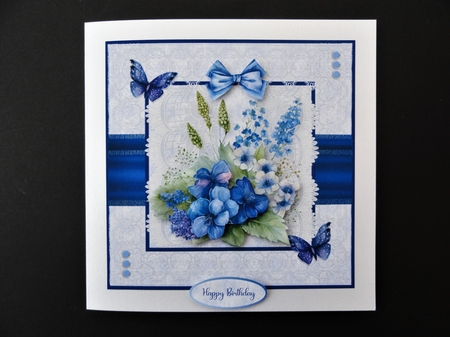Pretty Flowers - Blue by Valerie Spowart