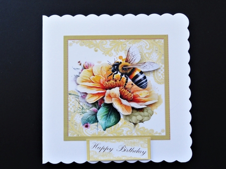 A Beautiful Bee sheet  Design with greeting tags by Valerie Spowart