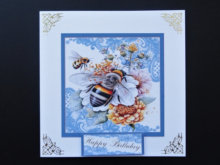 A Beautiful Bee sheet  Design with greeting tags by Valerie Spowart