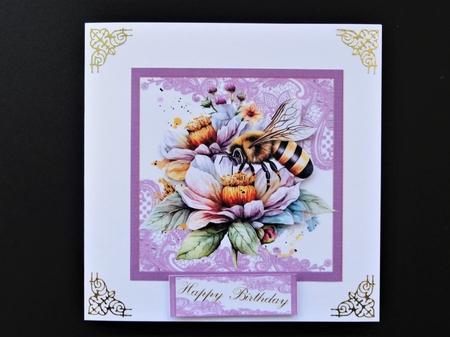 A Beautiful Bee sheet  Design with greeting tags by Valerie Spowart