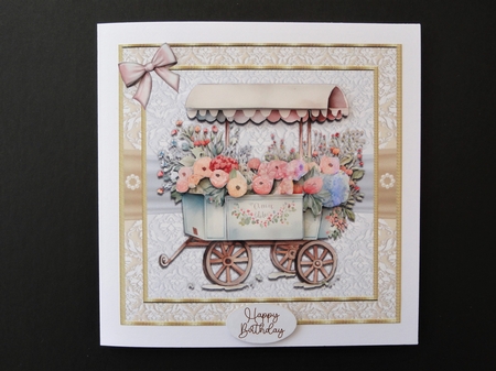 Floral cart 2 by Valerie Spowart