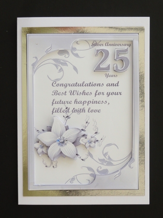 SILVER WEDDING ANNIVERSARY by Valerie Spowart
