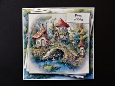 Whimsical Fairy Village 1 by Valerie Spowart
