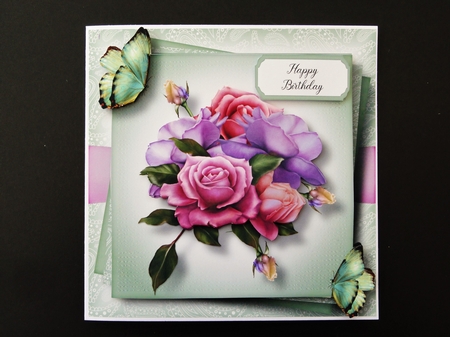 Gorgeous Belle Epoque Roses & Butterflies by Valerie Spowart