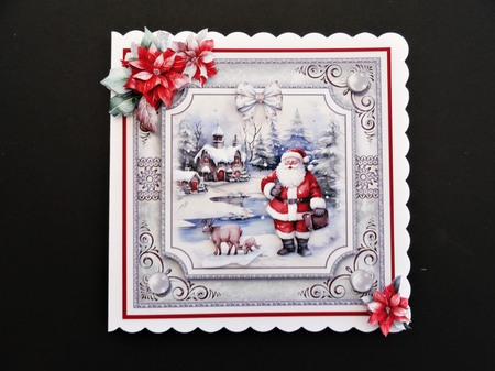 Vintage Christmas Santa Card Topper Kit-3 by Valerie Spowart